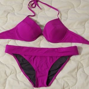 Victoria's Secret Magenta Push up Bikini 38D XL